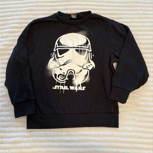 Star Wars Storm Trooper Black and White Kids Hoodie